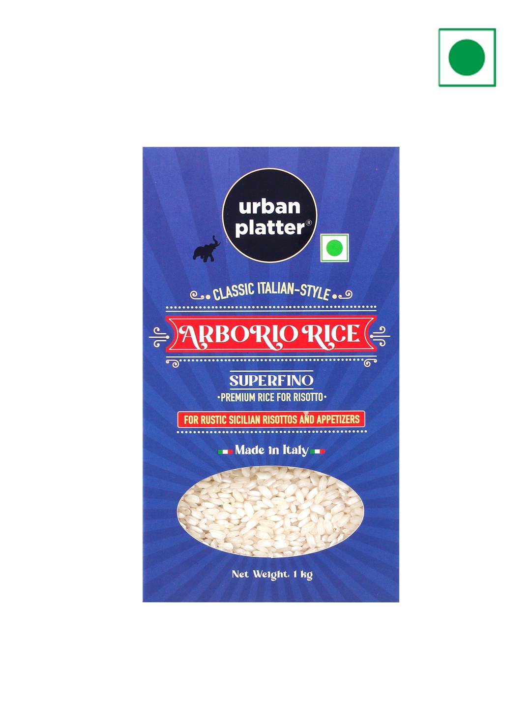 

URBAN PLATTER 1 kg Italian Arborio Rice, White