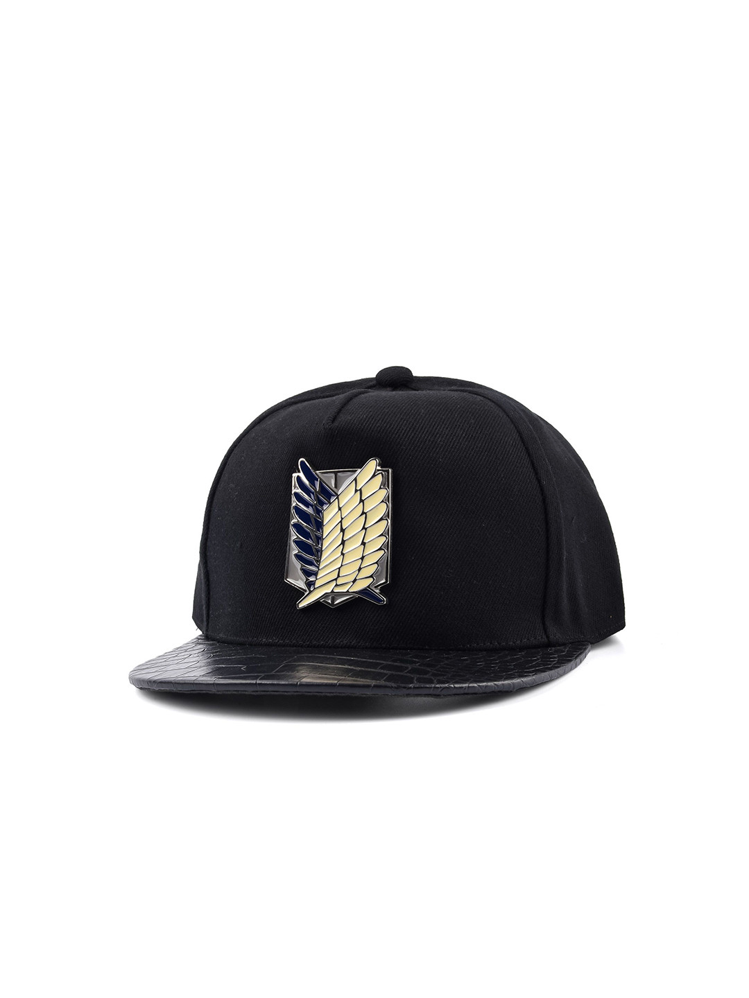 

COMICSENSE Attack on Titan Anime Wings of Freedom Logo Snapback Cap, Black