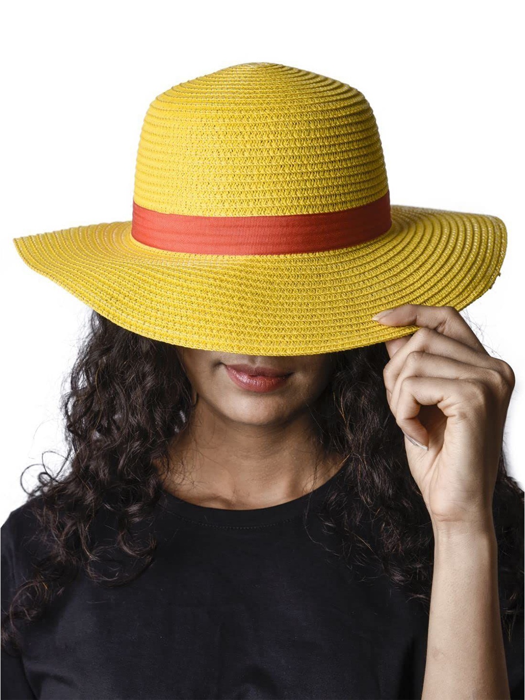 

COMICSENSE Self Design Sun Hat, Yellow