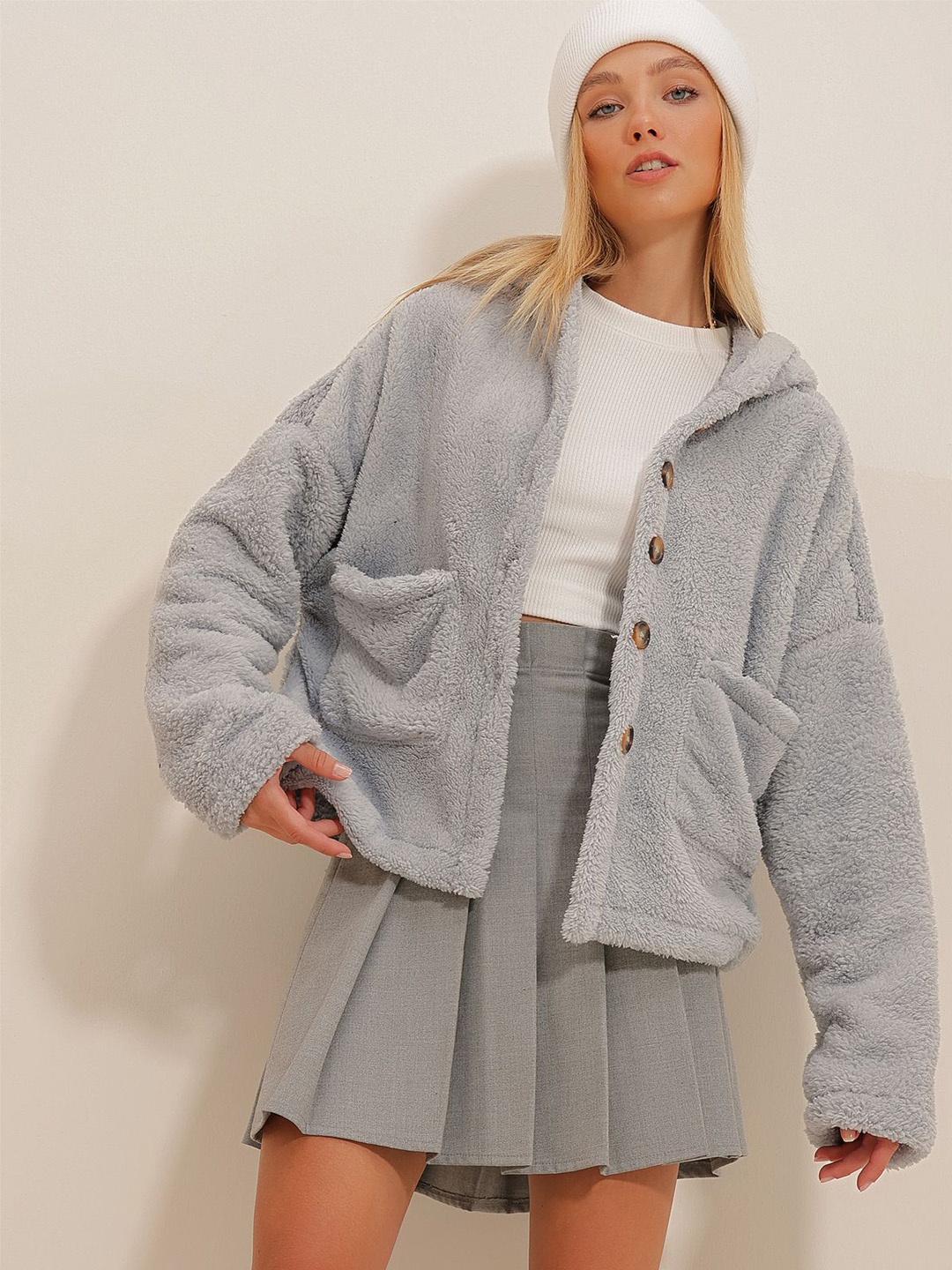 

Trend Alacati stili Women No Tailored Jacket, Grey