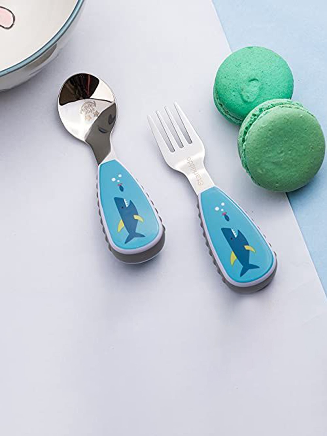

Starkiddo Kids Blue 2 Pieces Steel Cutlery Set