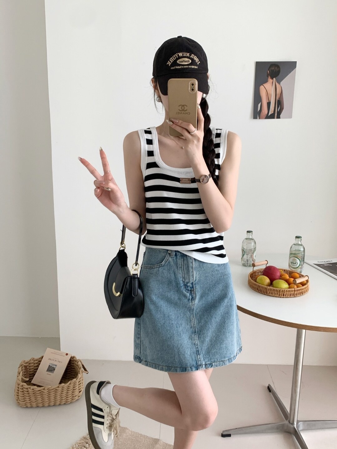 

StyleCast Striped Tank Top, White