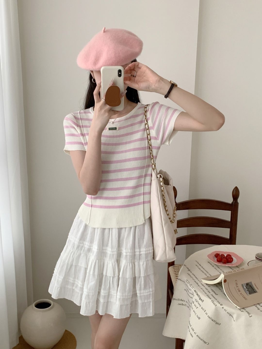 

StyleCast Pink Striped Top