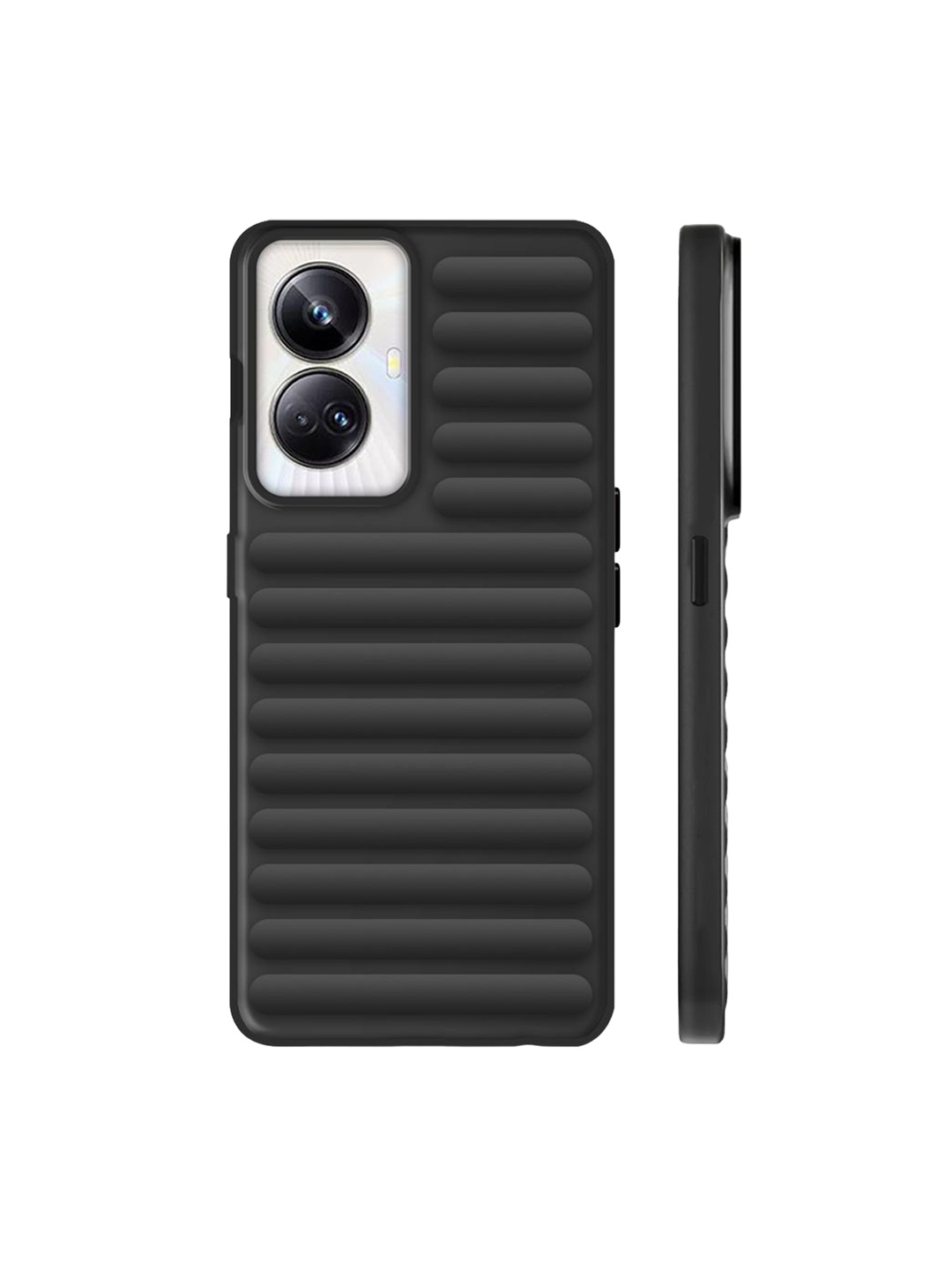 

Karwan Solid Scratch Resistant Realme 10 Pro Plus Mobile Back Case, Black