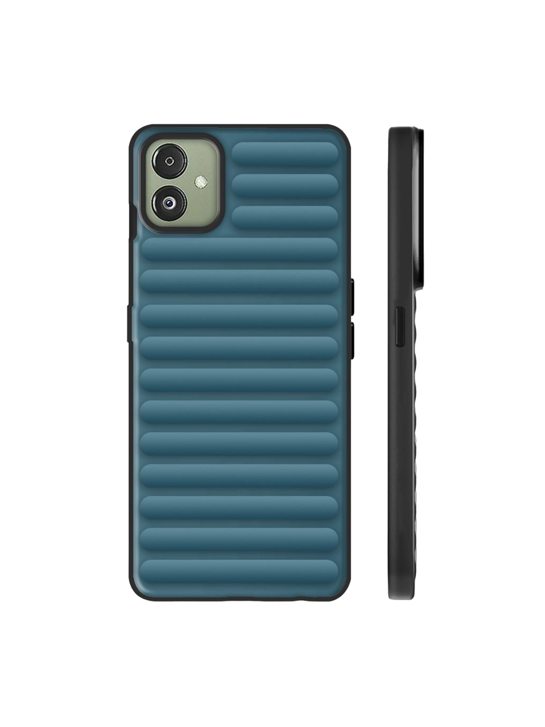 

Karwan Samsung Galaxy F14 5G Striped Drop Protection Mobile Back Case, Blue