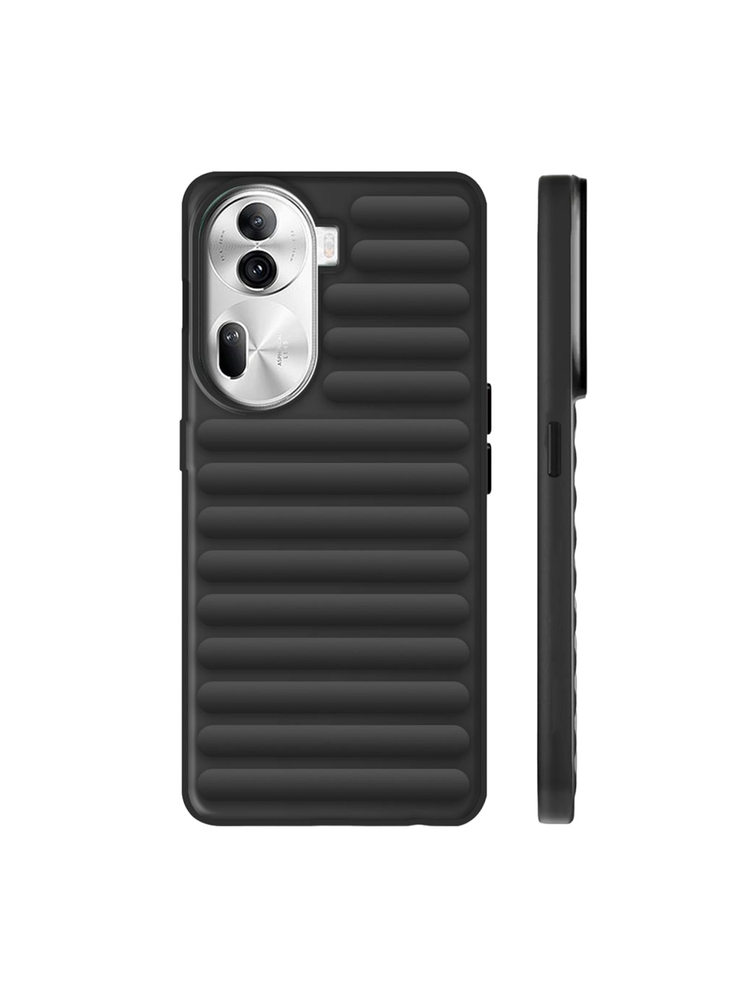 

Karwan Solid Scratch Resistant Oppo Reno 11 Pro Mobile Back Case, Black