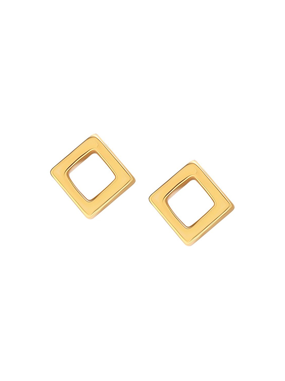 

LeCalla Men 925 Sterling Silver Gold-Plated Contemporary Studs Earrings