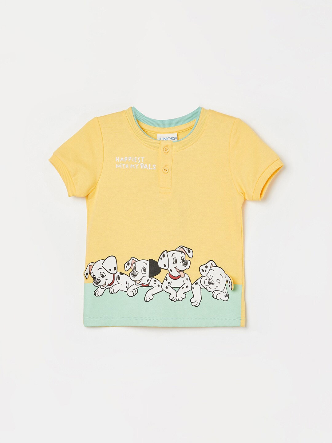 

Juniors by Lifestyle Boys Graphic Printed Round Neck T-shirt, Yellow