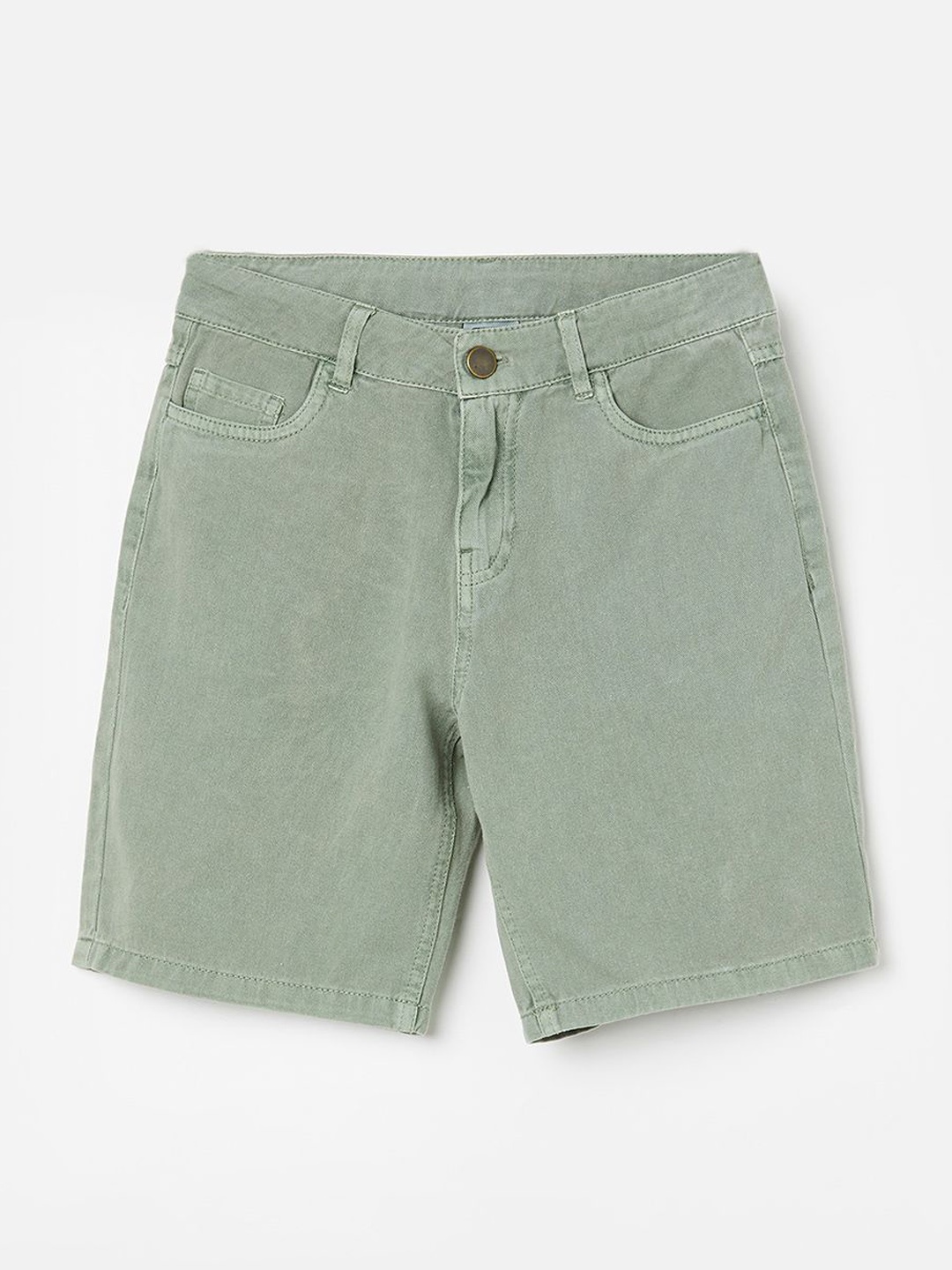 

Fame Forever by Lifestyle Boys Pure Cotton Denim Shorts, Olive
