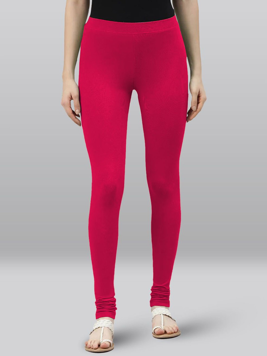 

LYRA Women Churidar Length Leggings, Magenta