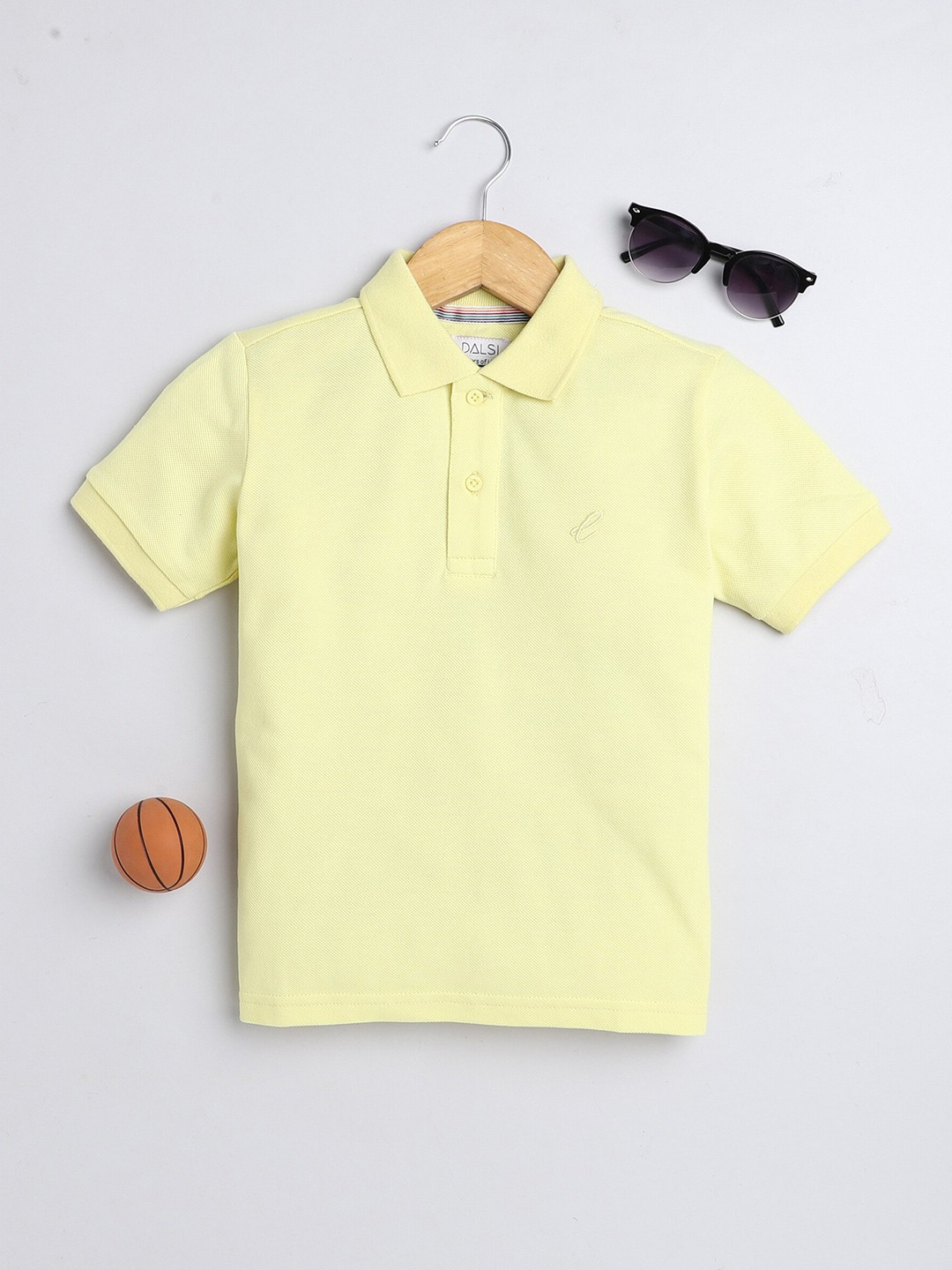

BAESD Boys Solid Polo Collar T-shirt, Yellow