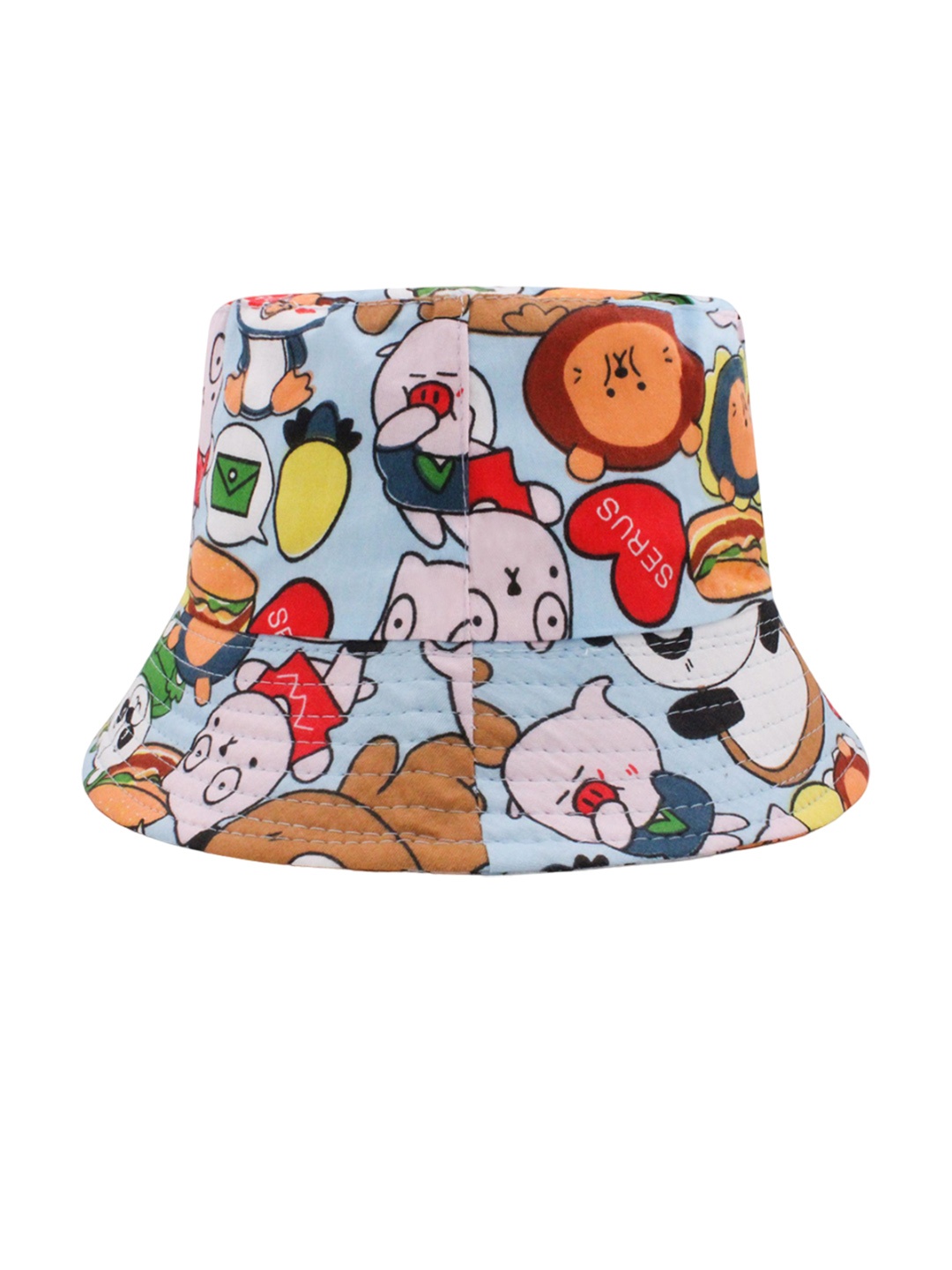 

JENNA Unisex Kids Blue Self Design Sun Hat