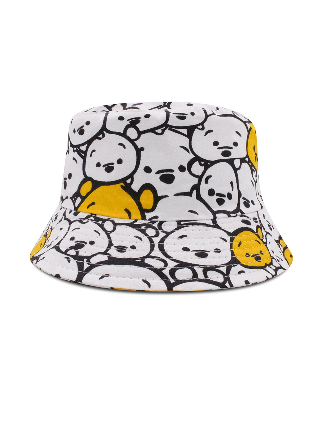 

JENNA Unisex Kids White Self Design Sun Hat