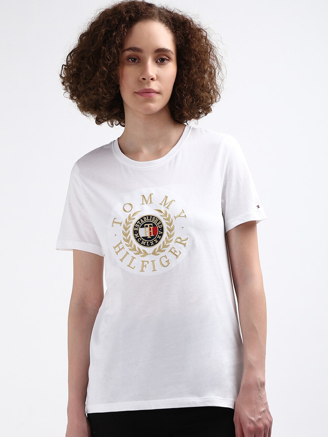 

Tommy Hilfiger Women Graphic Printed T-shirt, White