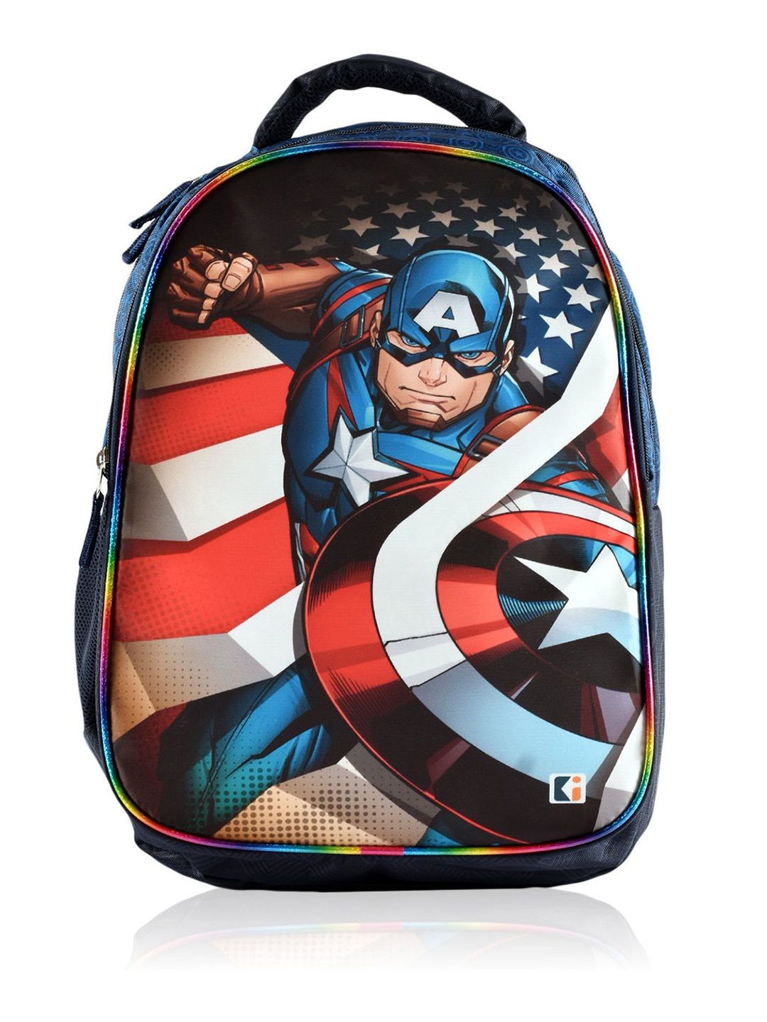 

Kuber Industries Unisex Graphic Back Padded Backpack, Blue