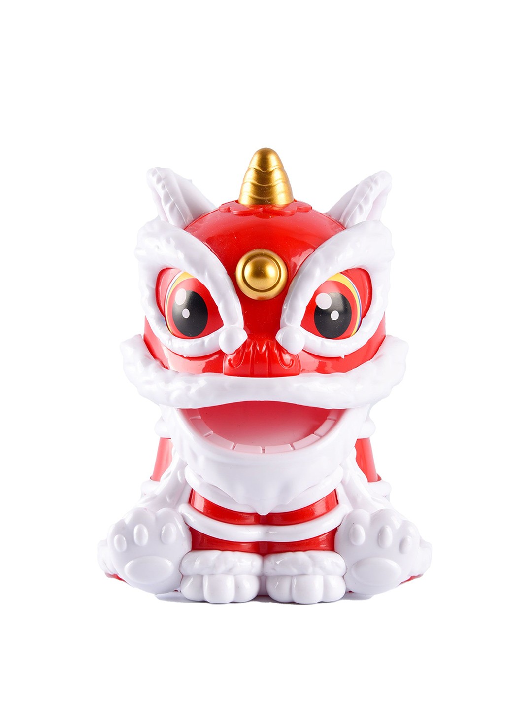 

COMICSENSE Lucky Red Chinese Lion Solar Bobblehead Figure