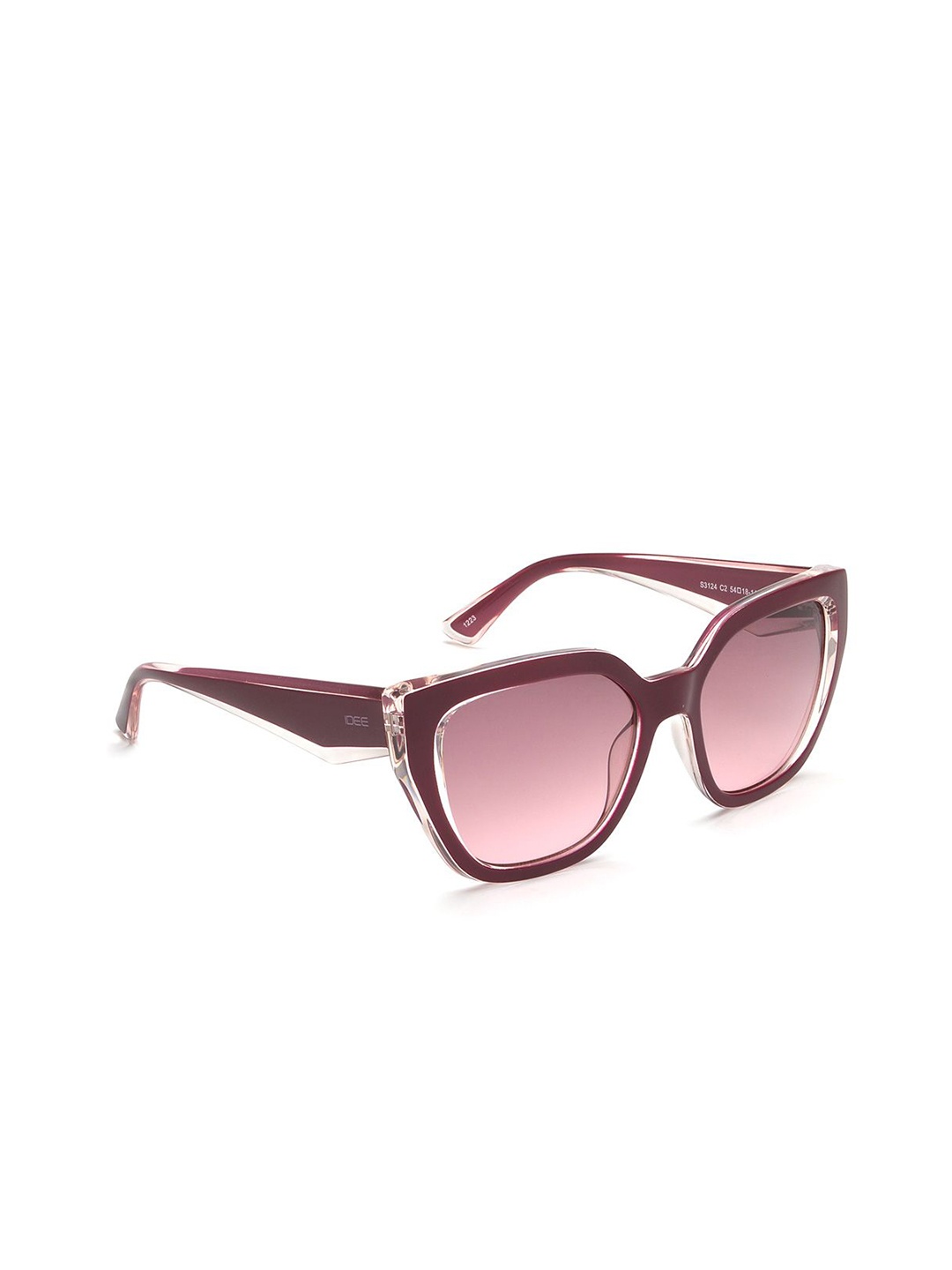 

IDEE Women Square Sunglasses With UV Protected Lens IDS3124C2SG, Purple