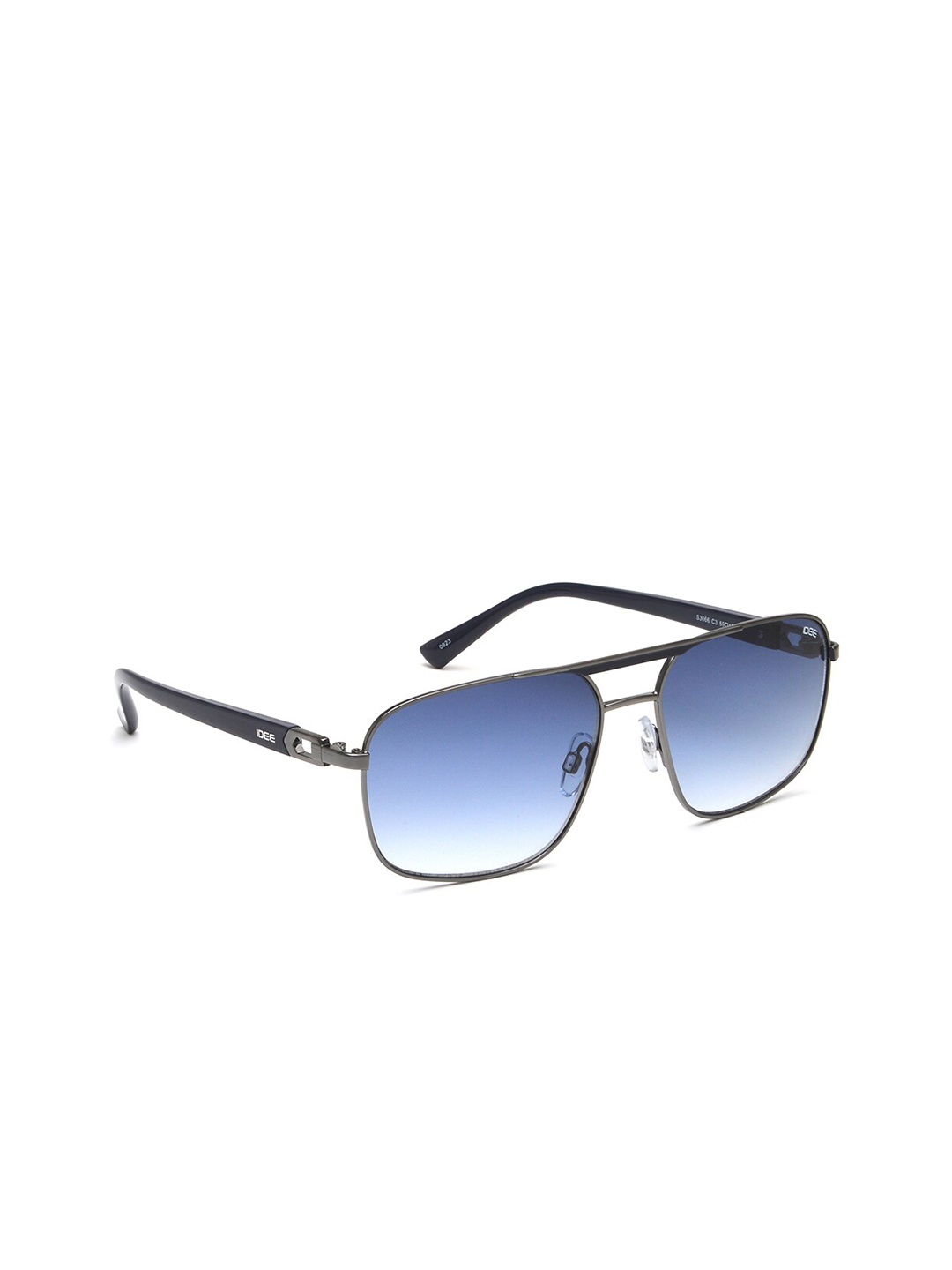 

IDEE Men Rectangle Sunglasses With UV Protected Lens IDS3066C3SG, Blue