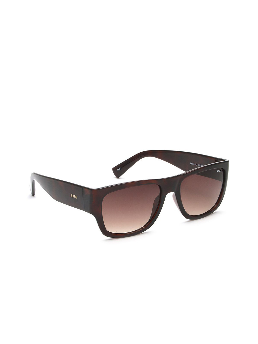 

IDEE Men Square Sunglasses with UV Protected Lens IDS3046C2SG, Brown