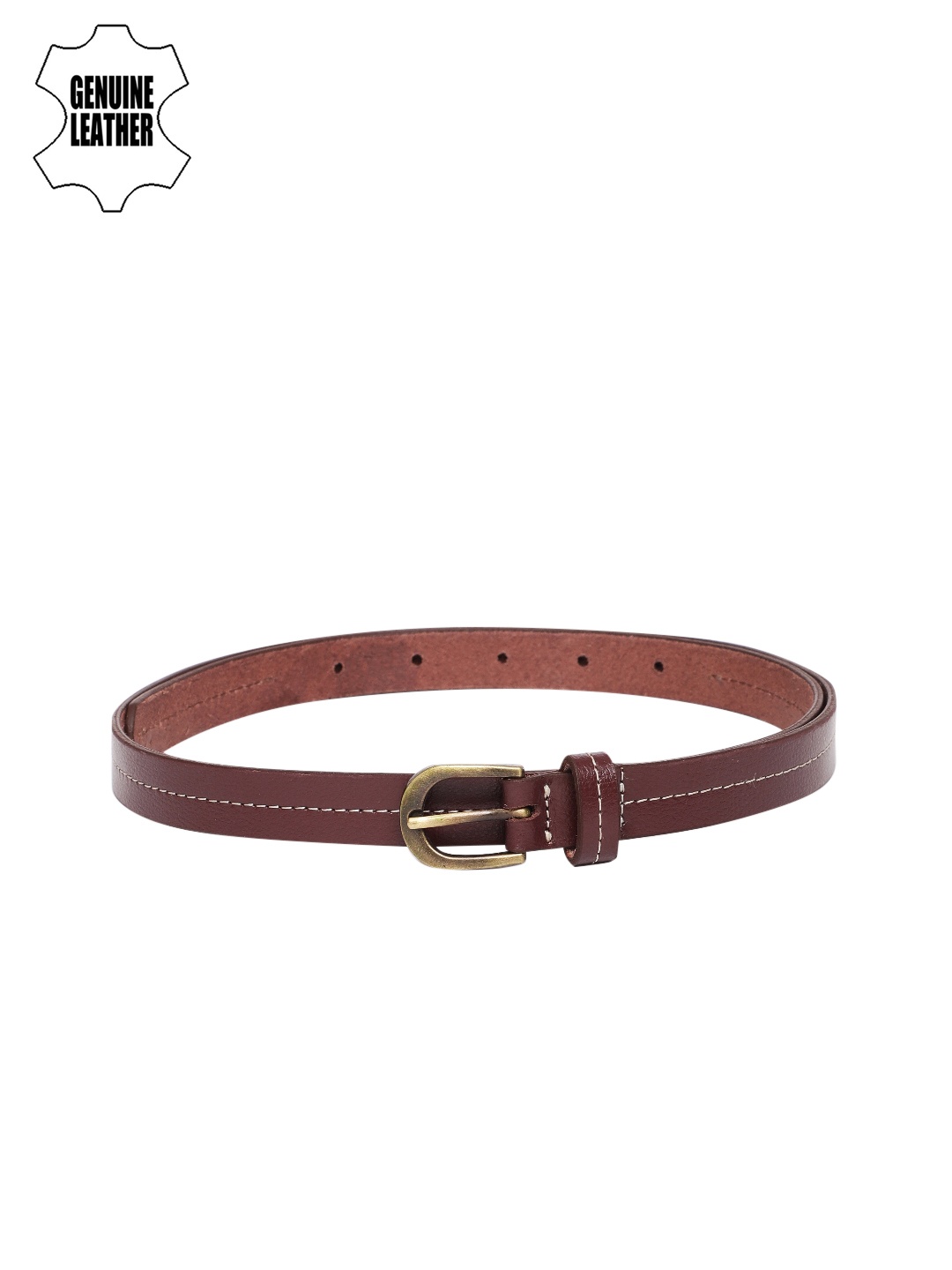 

Mast & Harbour Women Burgundy Solid Belt