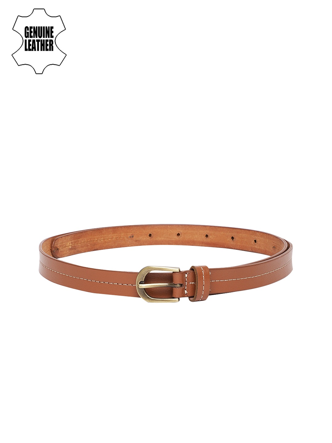 

Mast & Harbour Women Tan Genuine Leather Belt