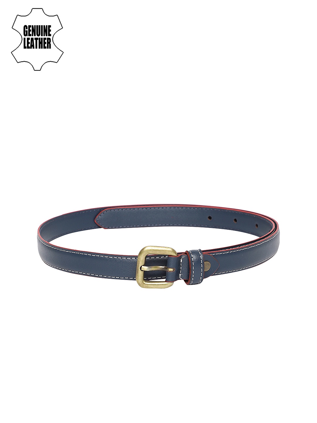 

Mast & Harbour Women Navy Blue Genuine Leather Belt