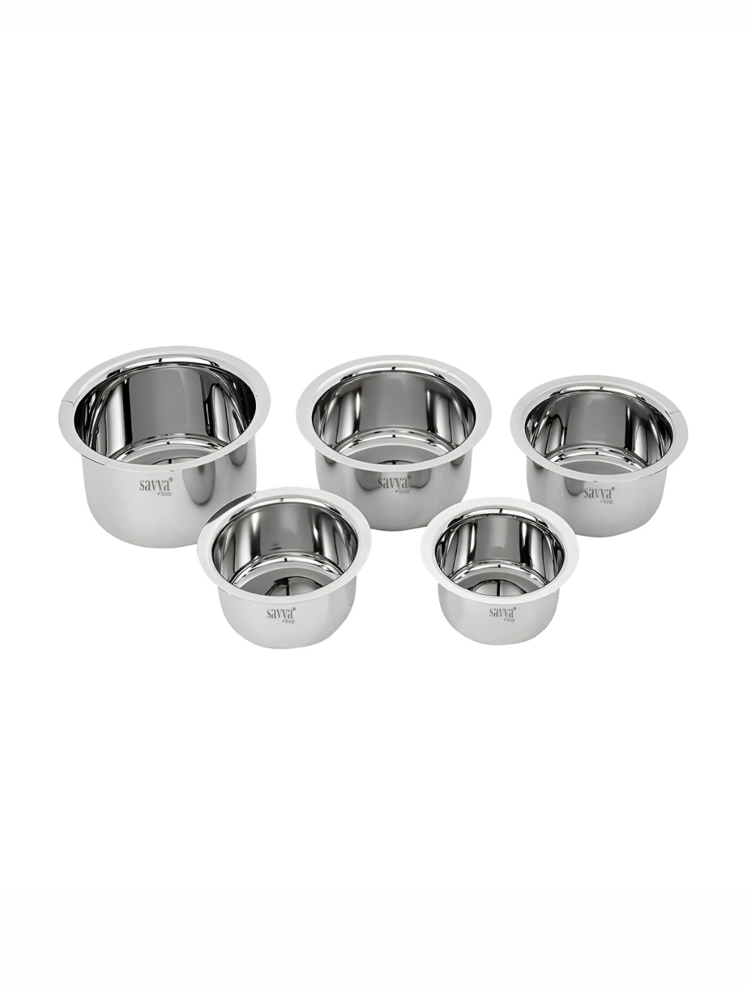 

UMAI Silver toned 5 Pieces Stainless Steel Tope