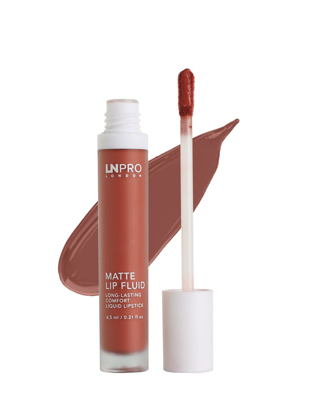 

LN PRO London Matte Lip Fluid Long Lasting Comfort Liquid Lipstick 6.5ml - Mauve Mocha 105, Brown