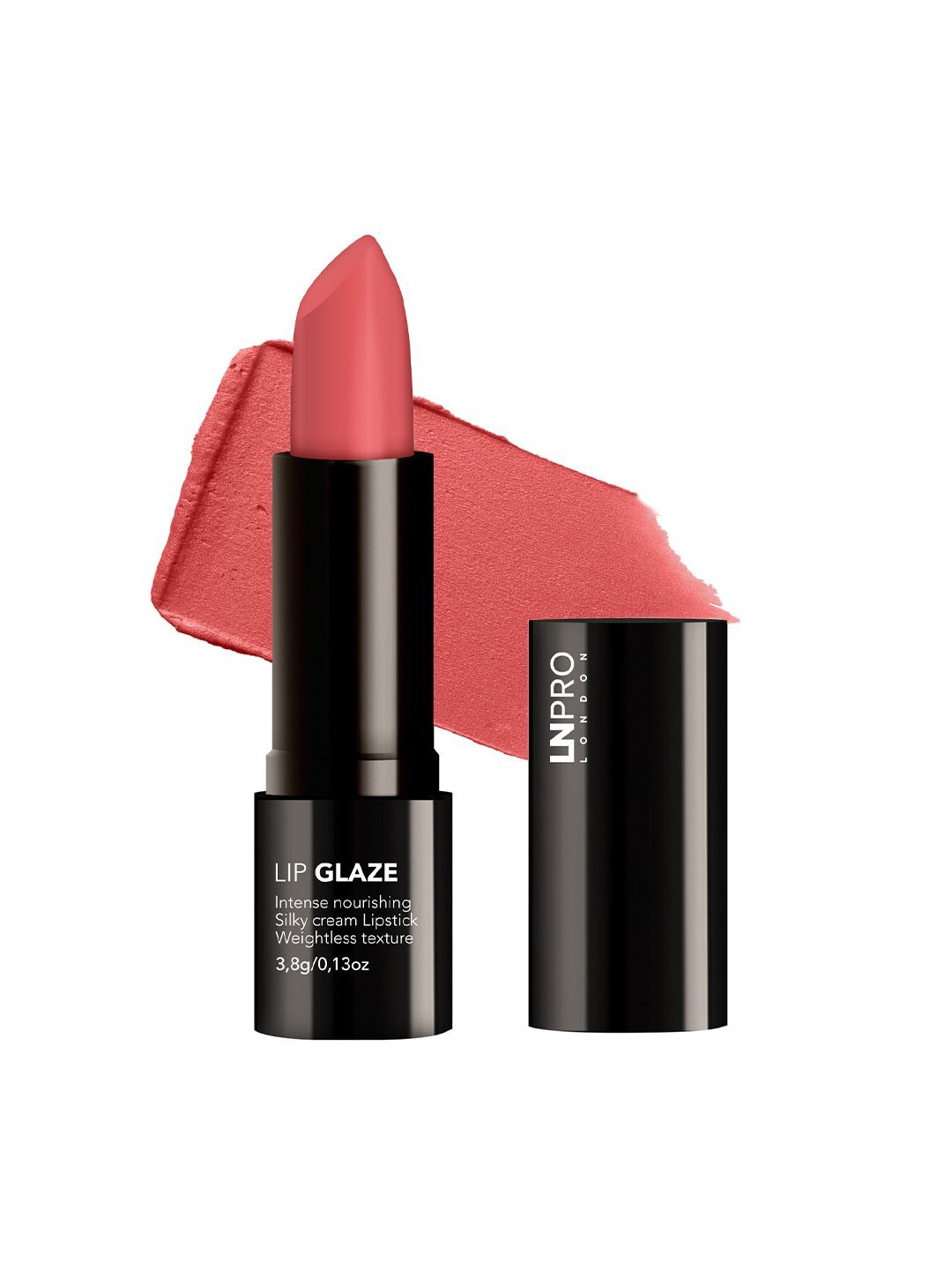 

LN PRO Lip Glaze Intense Nourishing Silky Cream Lipstick - 3.8 gm- Soft Coral 102, Pink