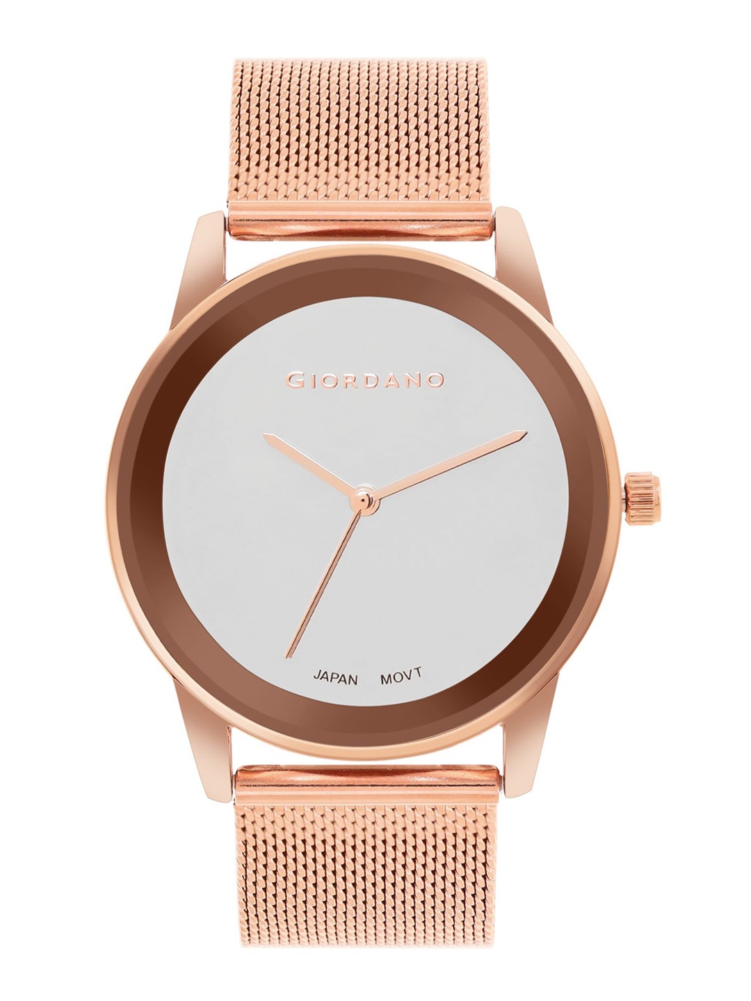 

GIORDANO Women Bracelet Style Straps Analogue Watch GZ-60026-22, Rose gold