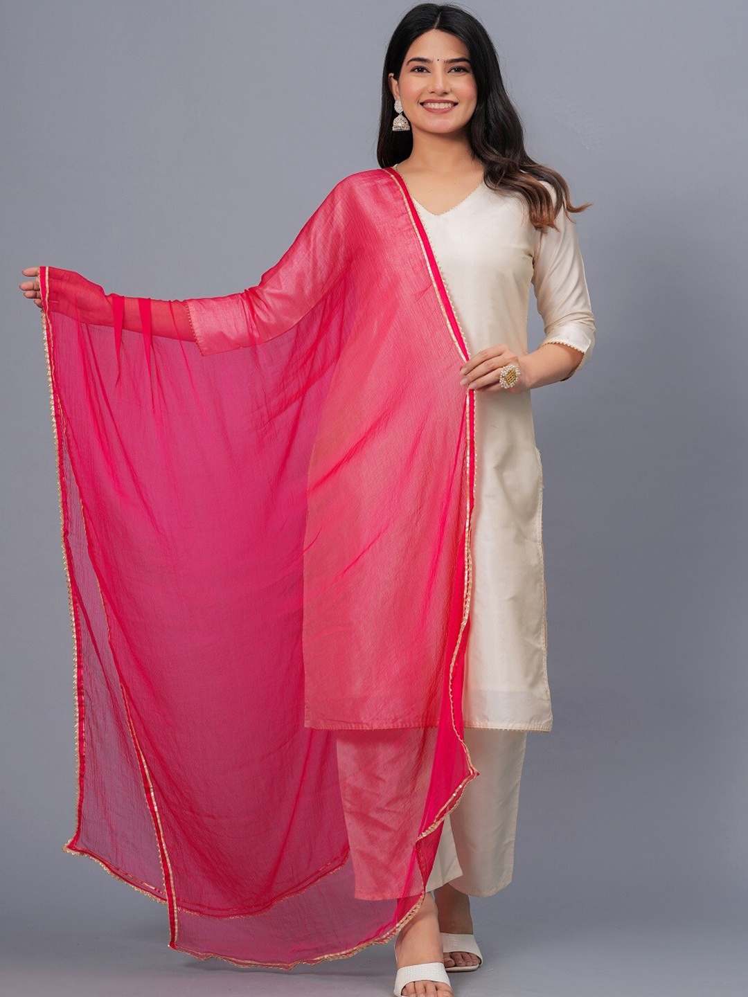 

Stylum Chiffon Nazmeen Dupatta, Pink