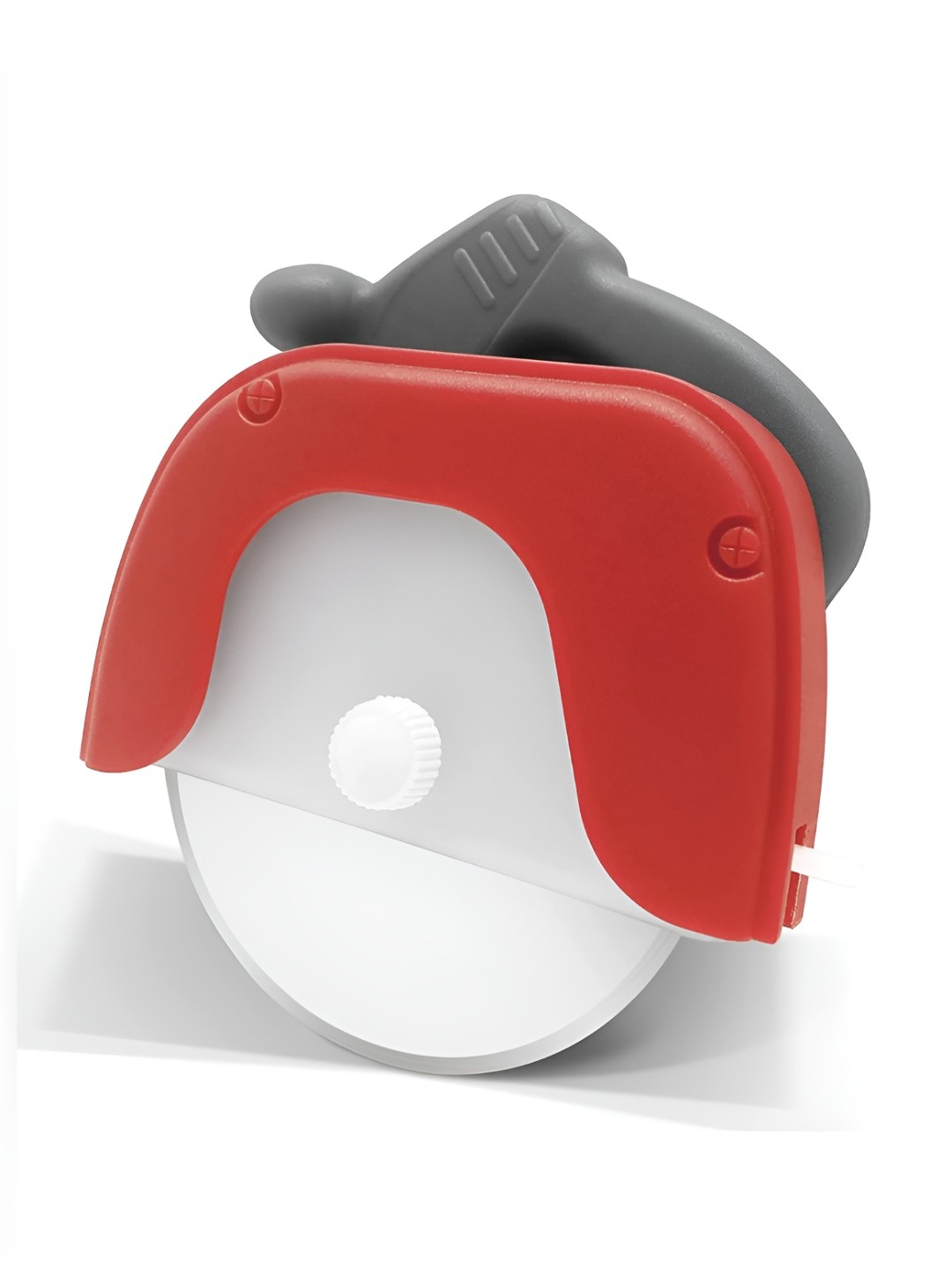 

P-Plus International Red & Grey Stainless Steel Pizza Cutter