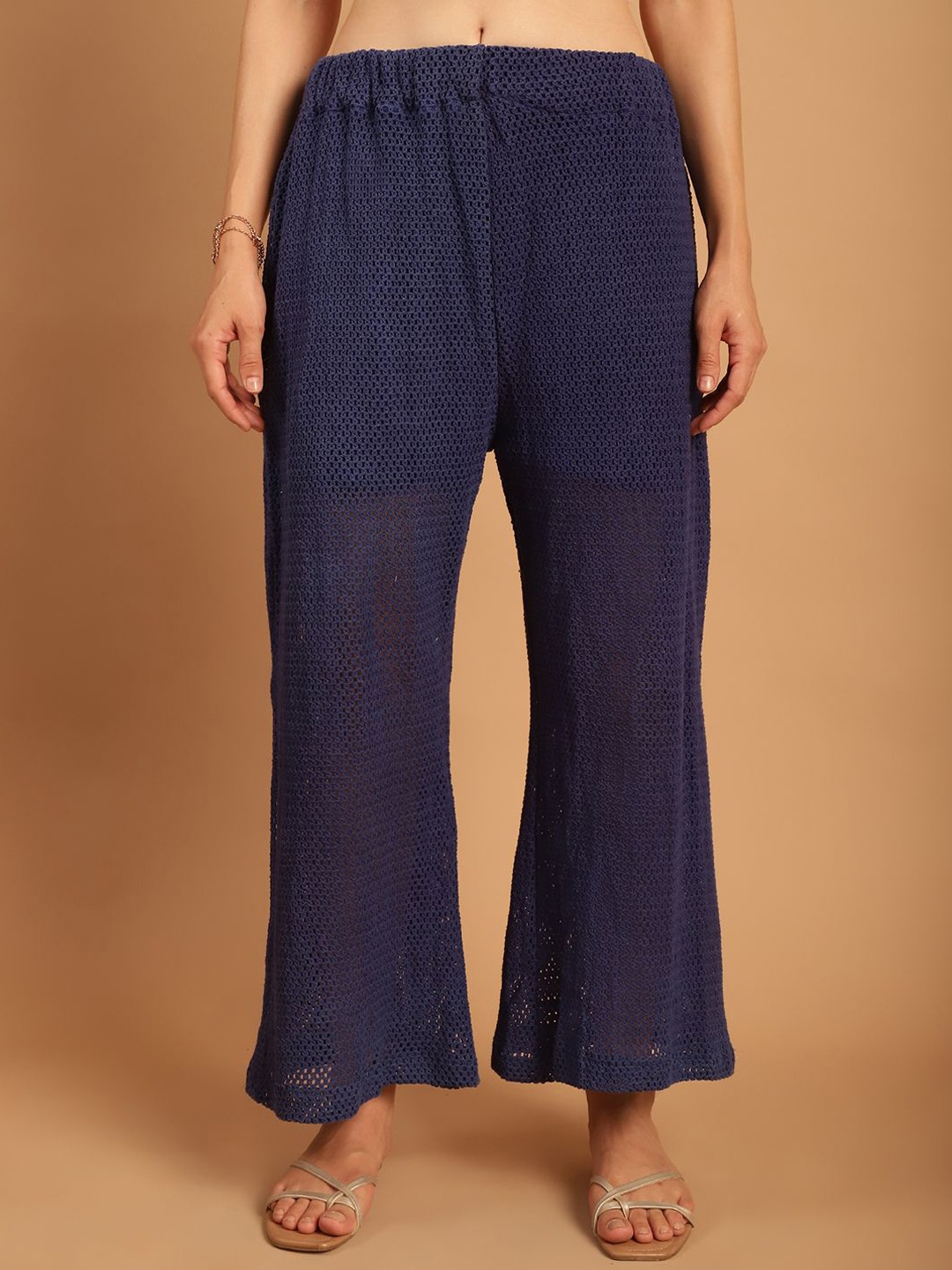 

TAG 7 Ankle Length Swimwear Cover Up Trousers, Blue