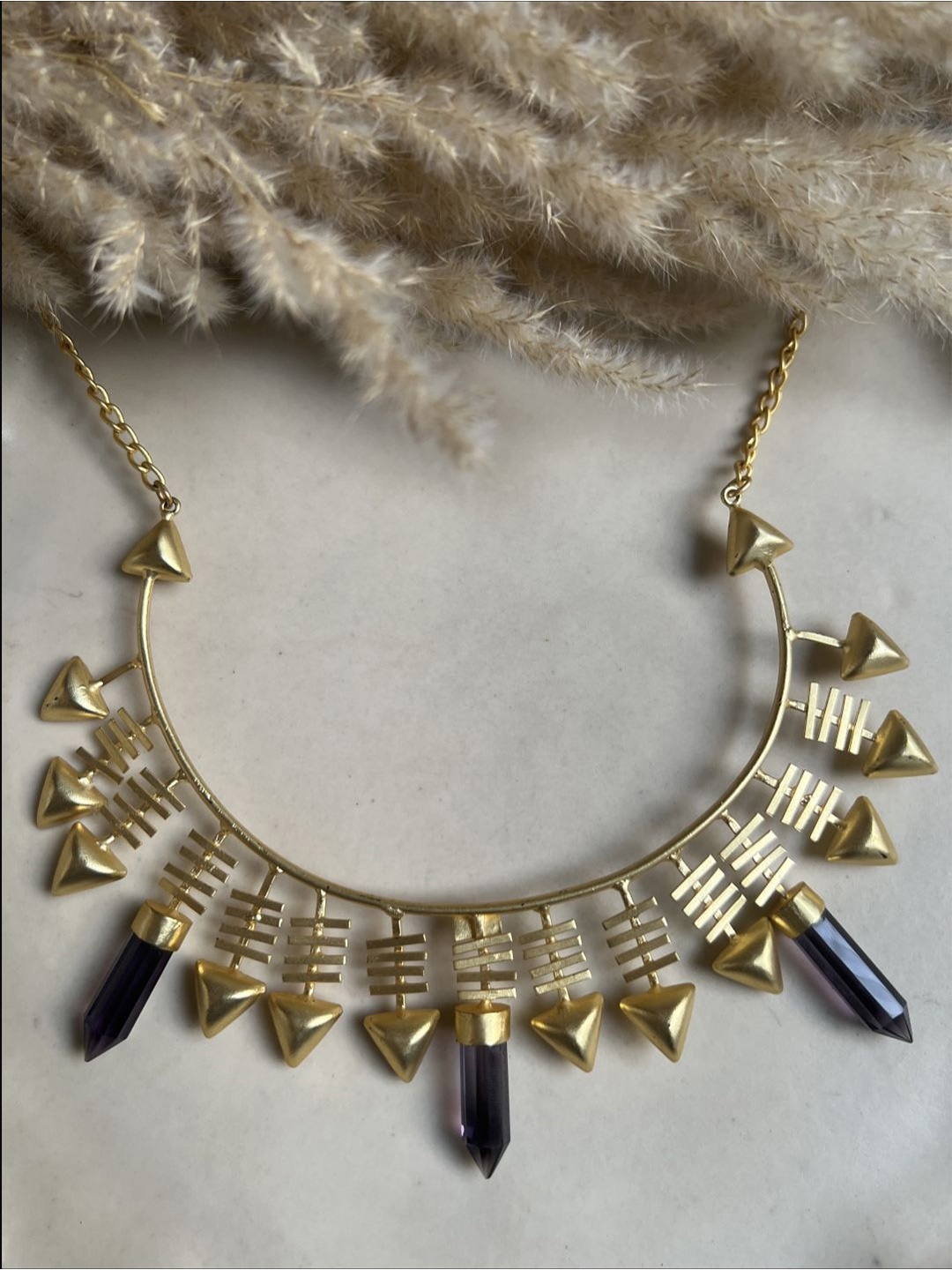 

XAGO Gold-Plated Crystals Necklace