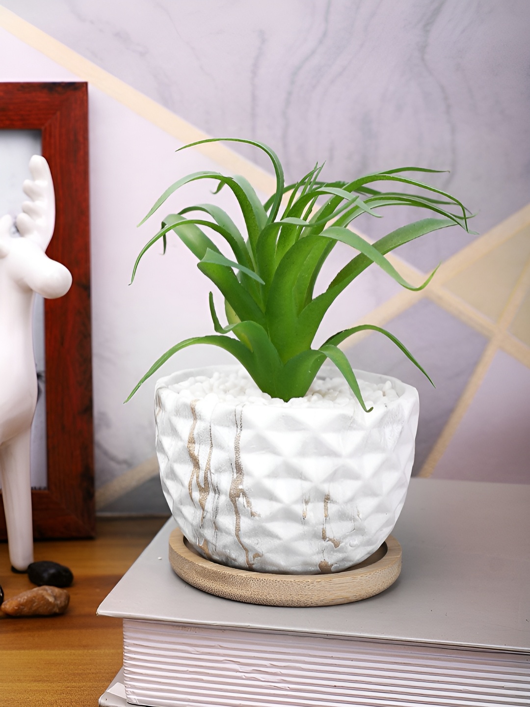 

TAYHAA Green Fern Artificial Plant With Pot