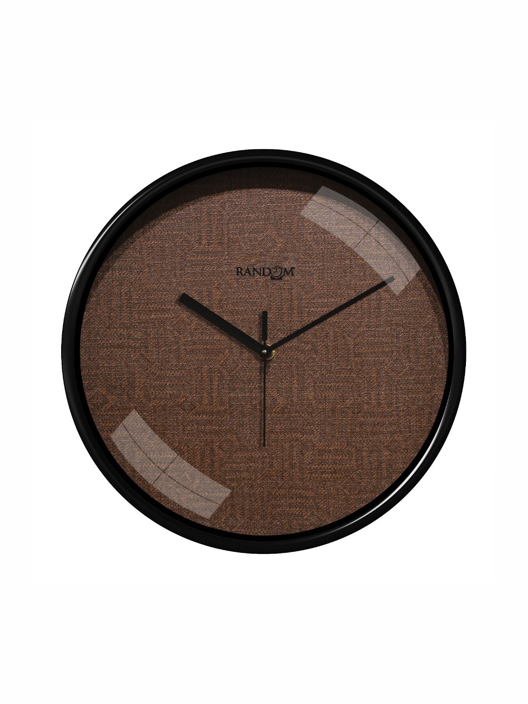 

RANDOM Brown & Black Textured Round Shaped Contemporary Analogue Wall Clock