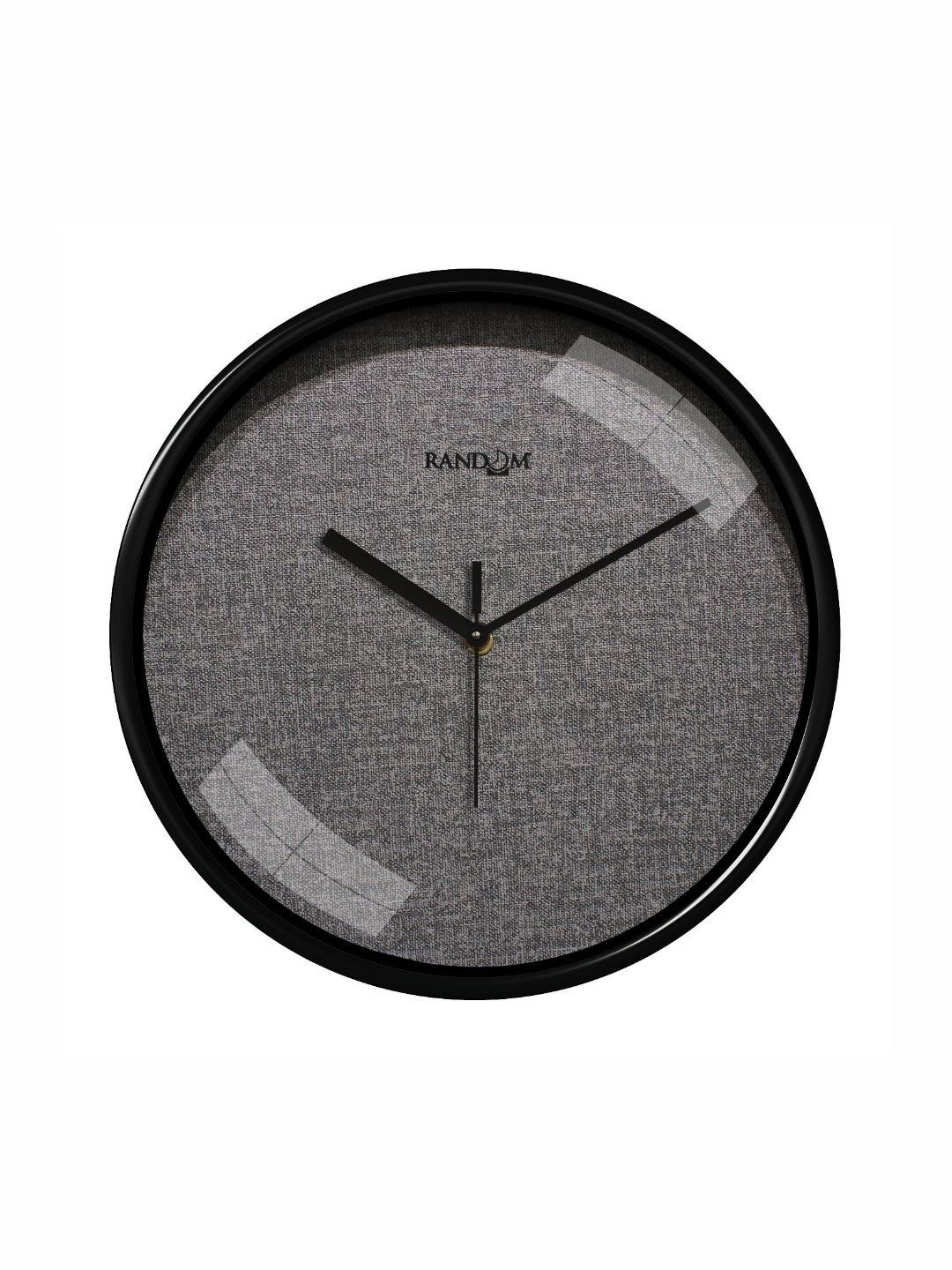 

RANDOM Grey & Black Textured Analogue Contemporary Wall Clock
