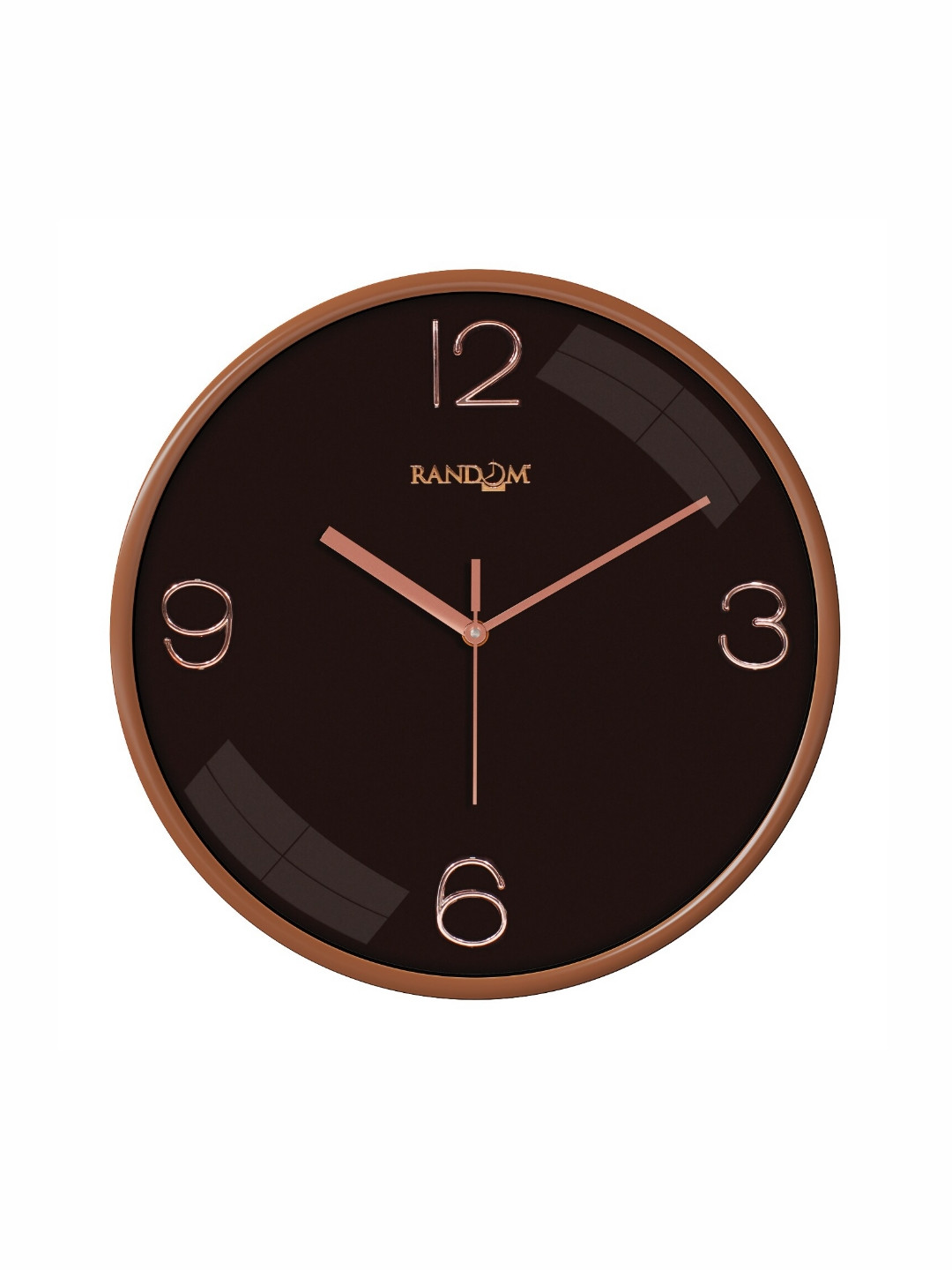 

RANDOM Brown Analogue Contemporary Wall Clock