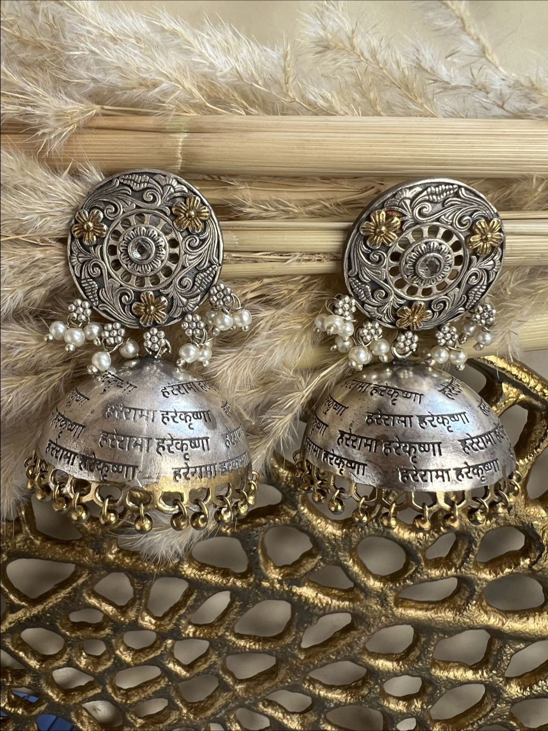 

XAGO Silver-Plated Contemporary Jhumkas Earrings