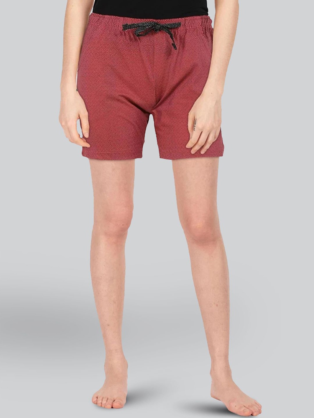 

LYRA Women Cotton Lounge Shorts, Brown