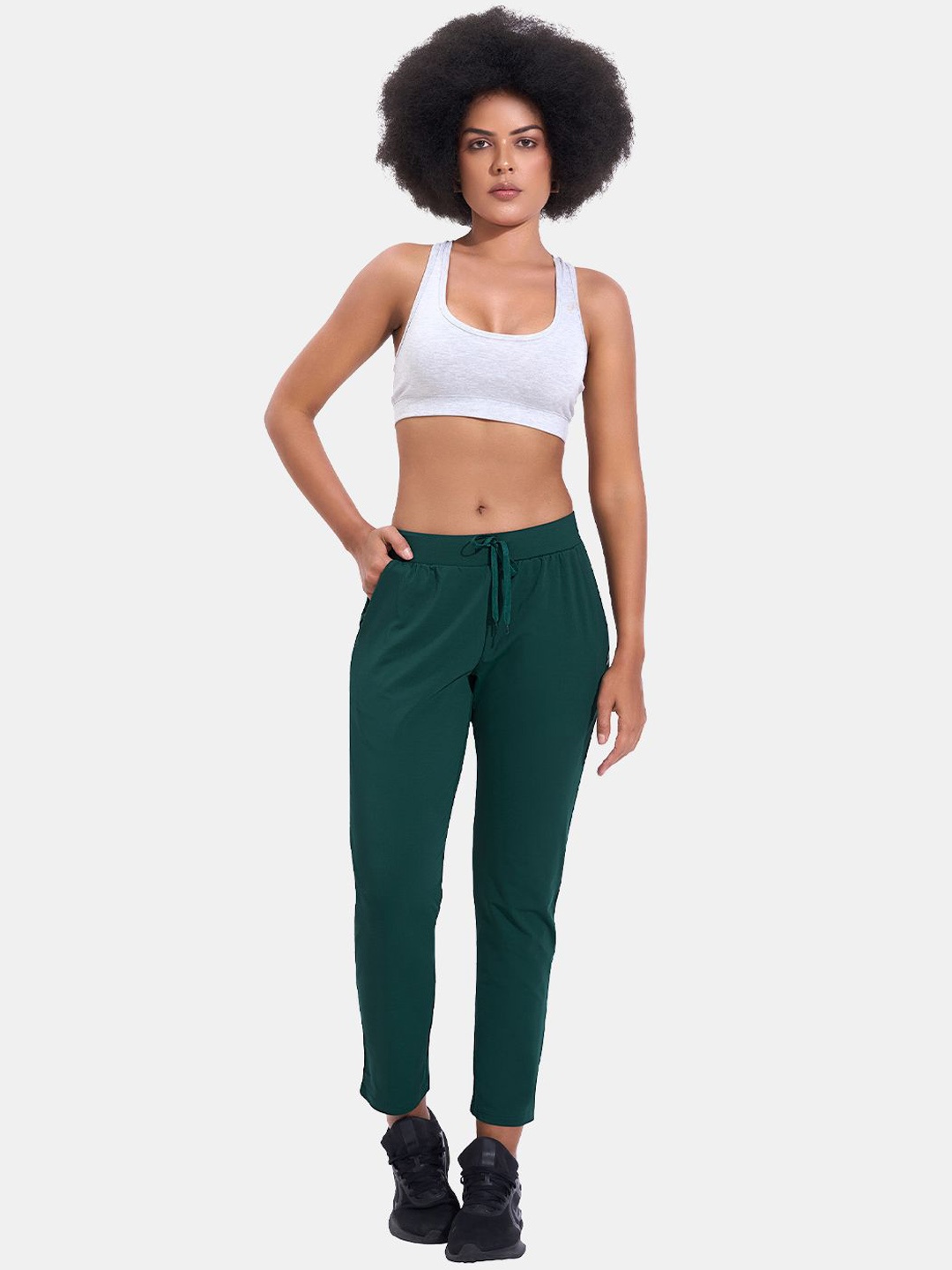 

MAROON Women Mid-Rise Yoga Tights, Sea green