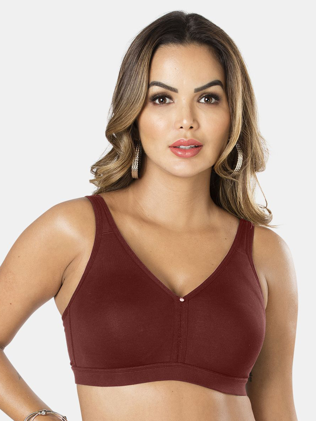 

Sonari Non Padded Full Coverage T-shirt Bra With All Day Comfort, Brown