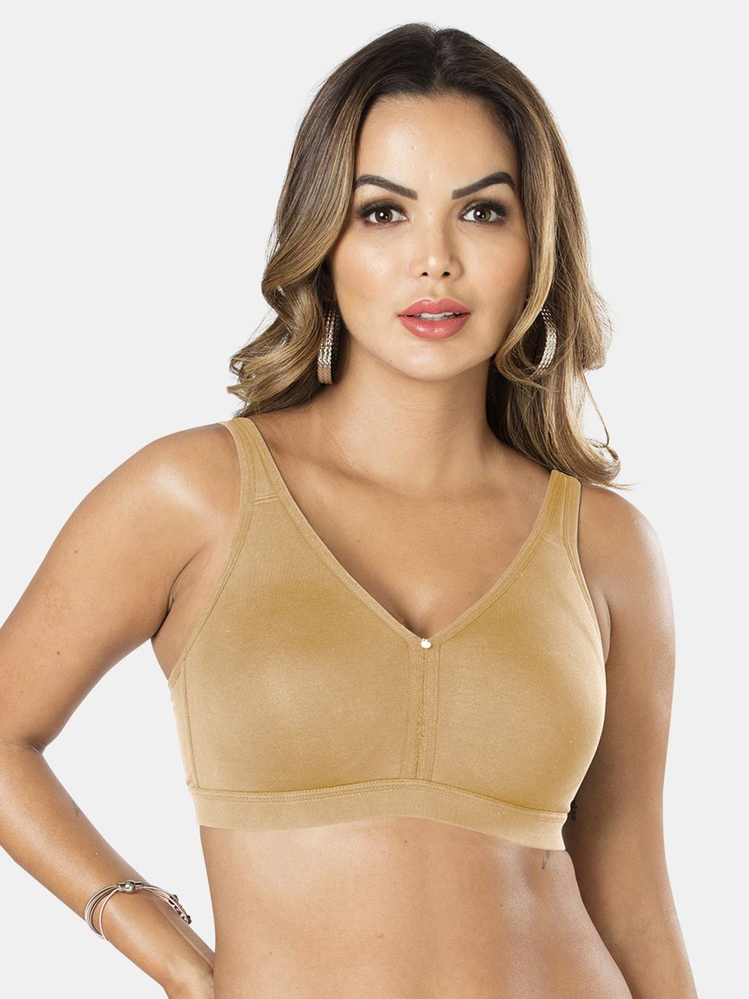 

Sonari Non Padded Full Coverage T-shirt Bra With All Day Comfort, Beige