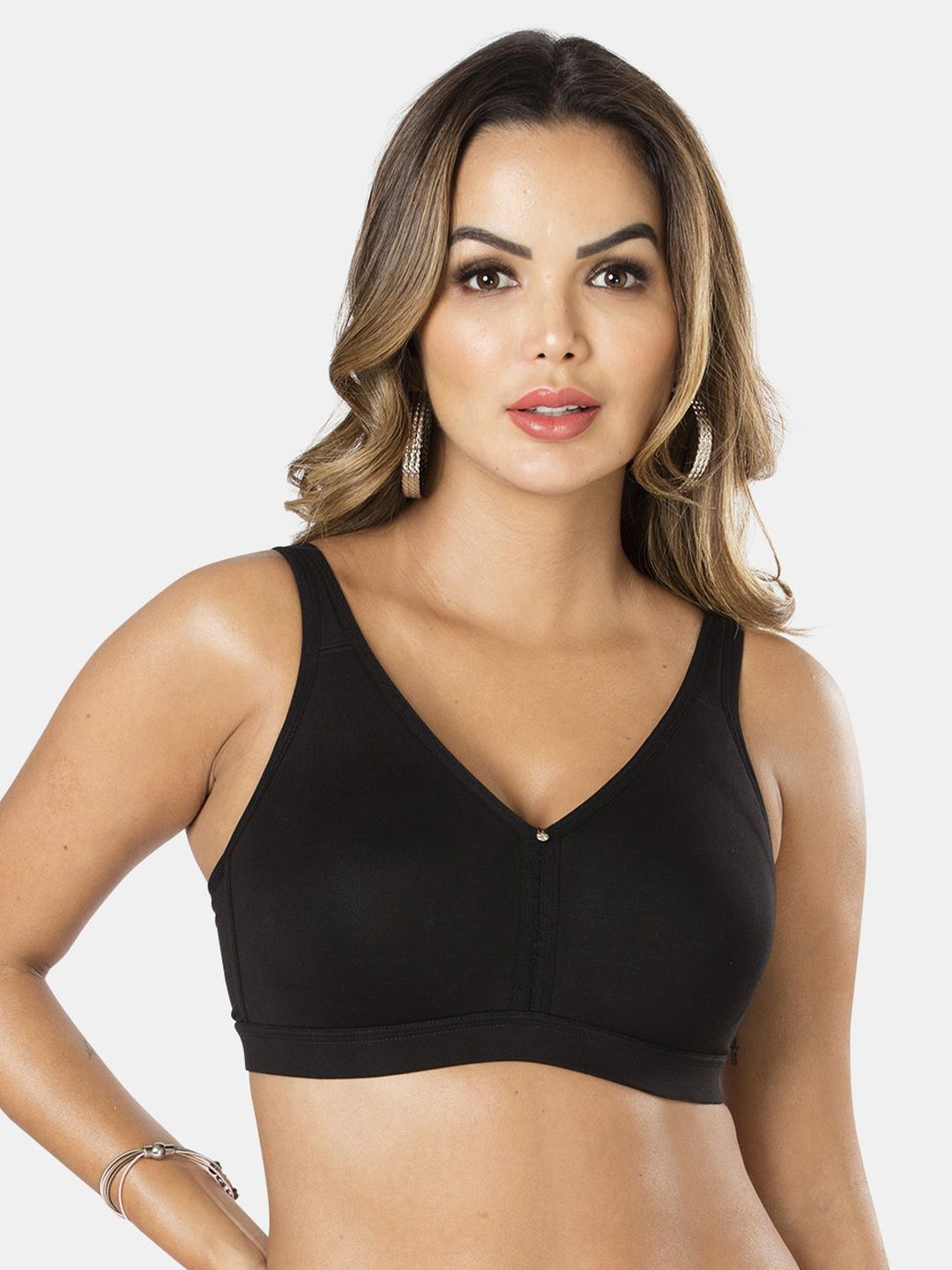 

Sonari Non Padded Full Coverage T-shirt Bra With All Day Comfort, Black
