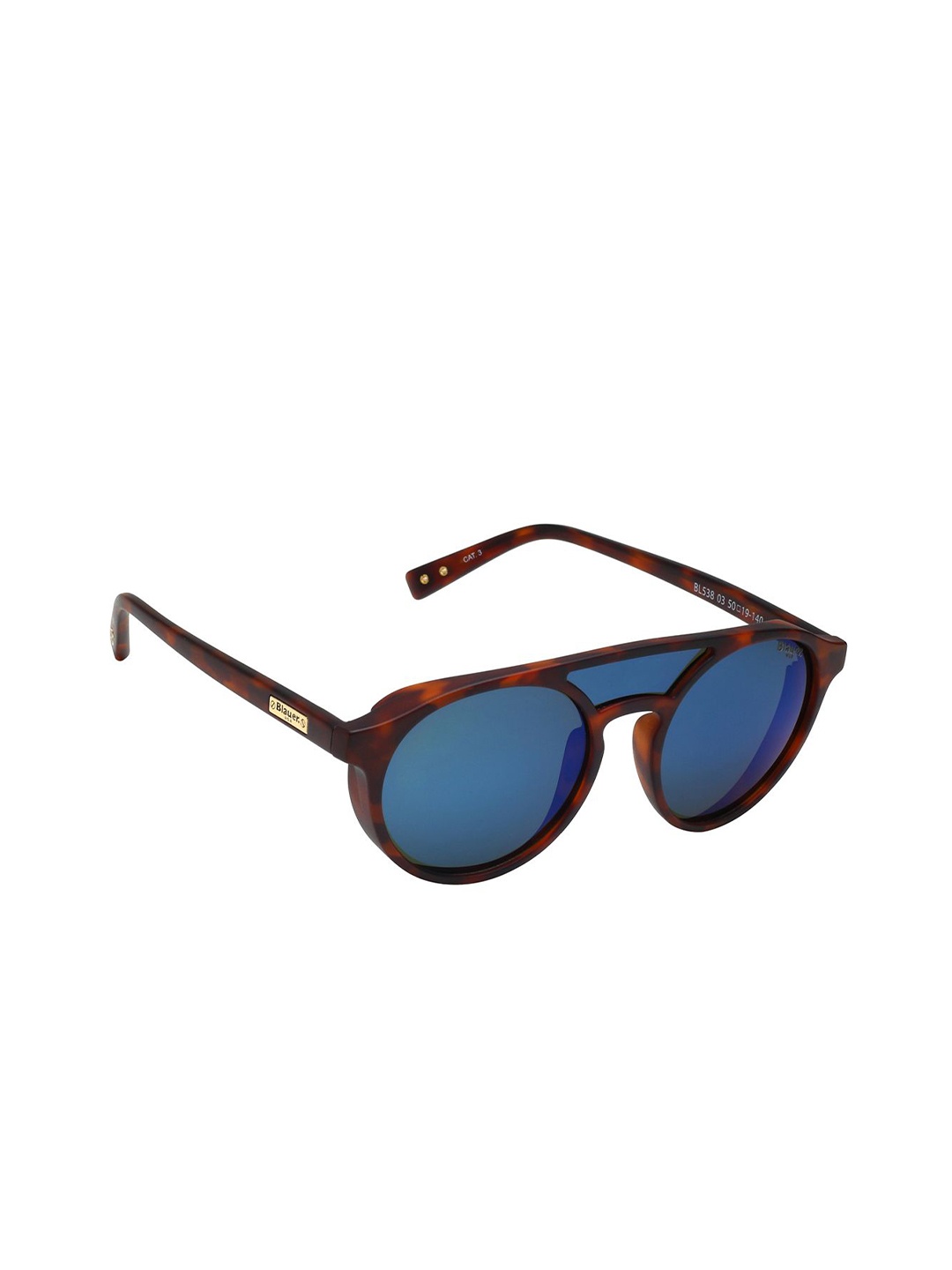 

BLAUER USA Unisex Round Sunglasses with UV Protected Lens BL538 03 50 S, Blue