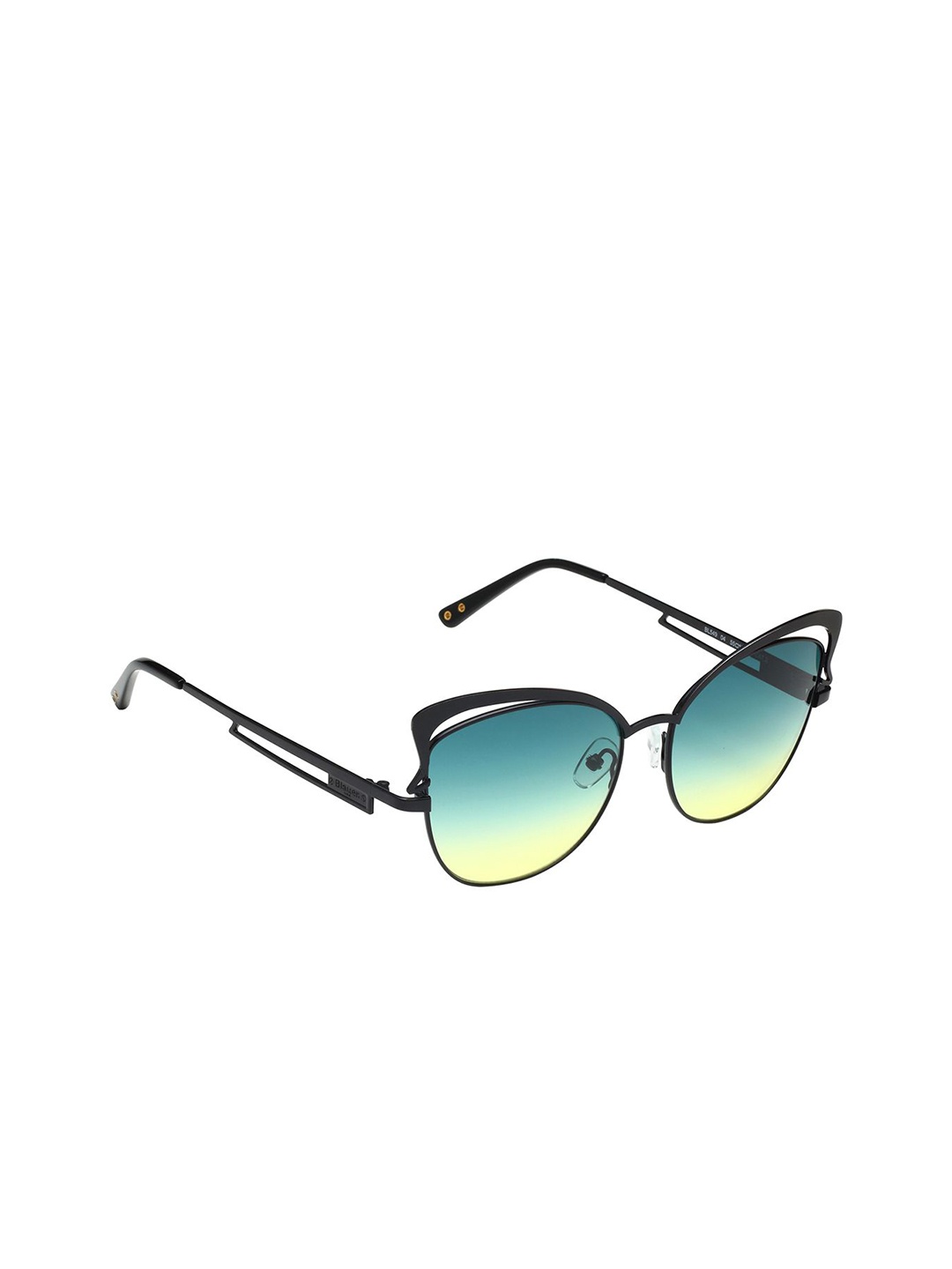 

BLAUER USA Women Butterfly Sunglasses with UV Protected Lens BL549 04 55 S, Green