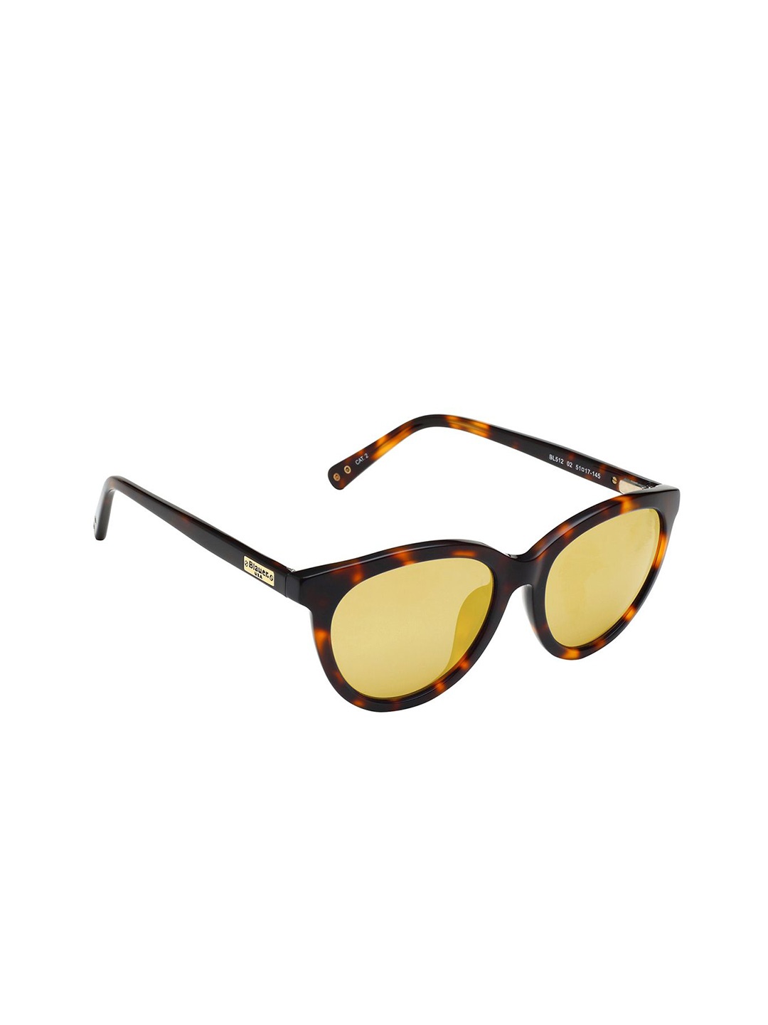 

BLAUER USA Women Oval Sunglasses with UV Protected Lens BL512 02 51 S-Gold