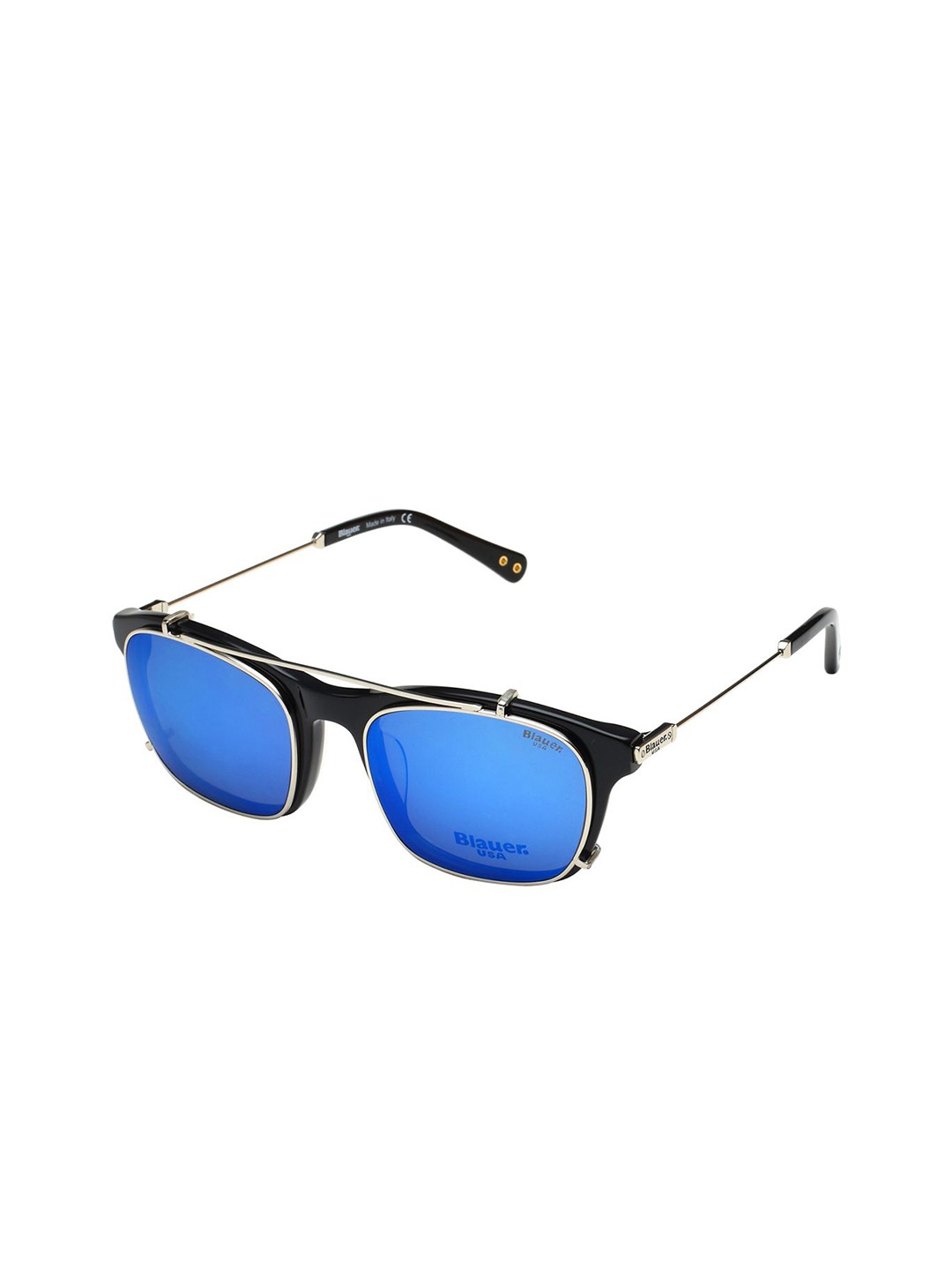

BLAUER USA Unisex Square Sunglasses with UV Protected Lens, Blue