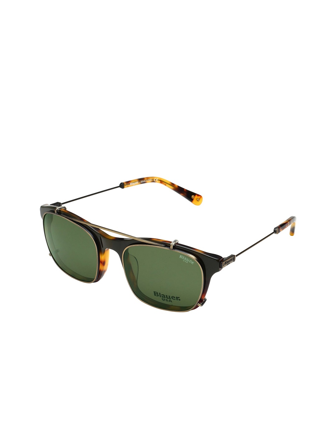 

BLAUER USA Unisex Square Sunglasses with UV Protected Lens BL504 04 55 S-Green