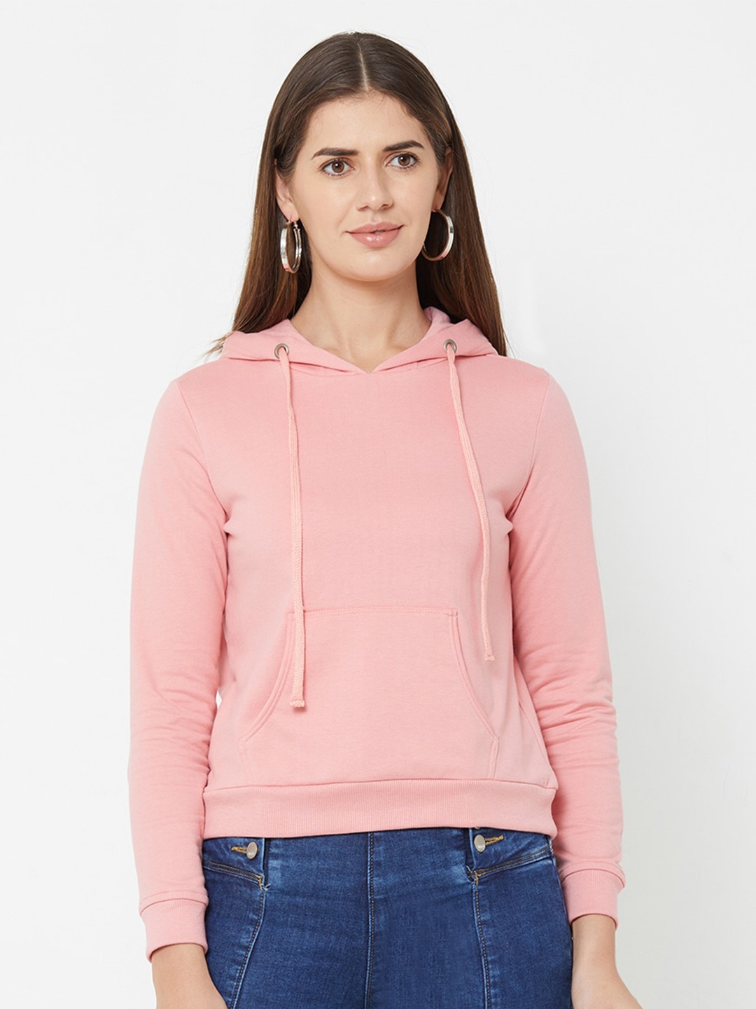 

Kraus Jeans Cotton Hooded Pullover Sweatshirt, Coral